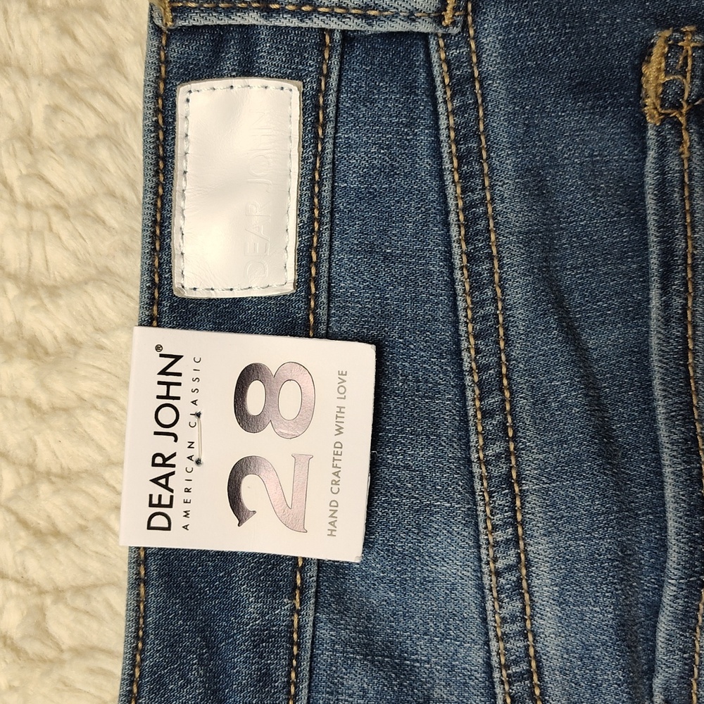 Dear John American Classic Women's Size 28th Medium Wash Denim Blue Jeans - Picture 11 of 12